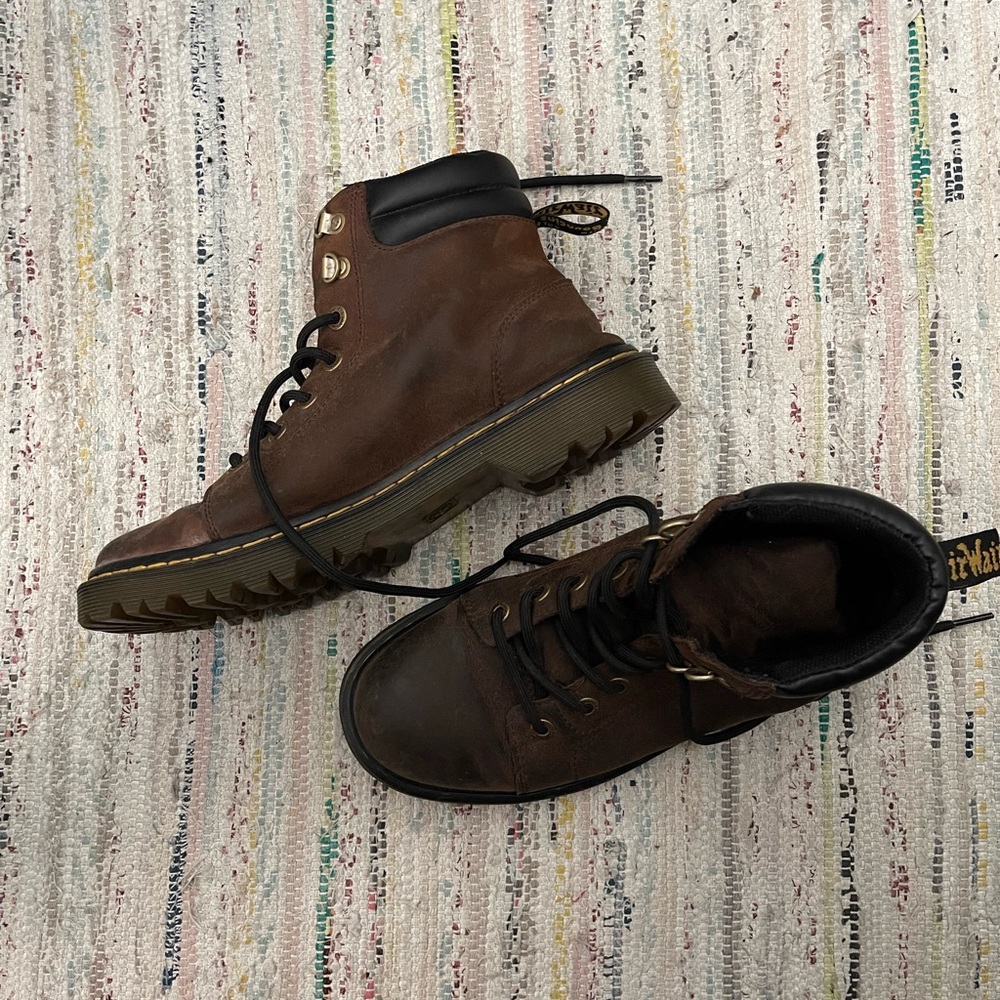 Brown Faora Mid Top Dr. Marten boots